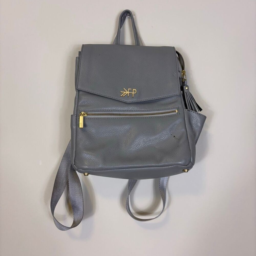 Freshly Picked Mini Classic Backpack Grey‎ Vegan Leather